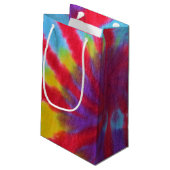 retro tie-dye ontwerp klein cadeauzakje (Achterkant Gekanteld)