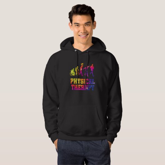 Retro Tie Dye Physical Therapy Evolution  PT Thera Hoodie (Voorkant volledig)