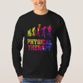 Retro Tie Dye Physical Therapy Evolution  PT Thera T-shirt (Voorkant)