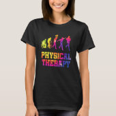 Retro Tie Dye Physical Therapy Evolution  PT Thera T-shirt (Voorkant)