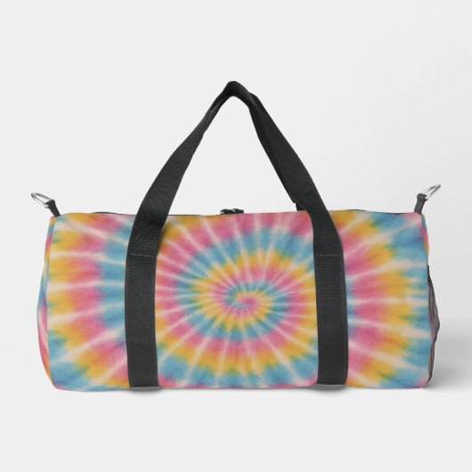 Retro Tie Dye Spiral Duffel Bag Plunjezak (Voorkant)