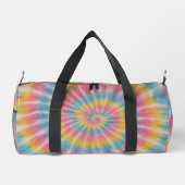 Retro Tie Dye Spiral Duffel Bag Plunjezak (Achterkant)