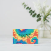 Retro Tie Dye Style Visitekaartjes (Staand voorkant)