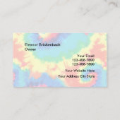 Retro Tie Dye Style Visitekaartjes (Achterkant)