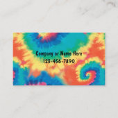 Retro Tie Dye Style Visitekaartjes (Voorkant)