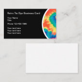 Retro Tie Dye Theme Visitekaartjes (Voorkant / Achterkant)