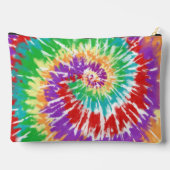 Retro Tie Dye Toilettas met Regenboogkleuren Etui (Achterkant)