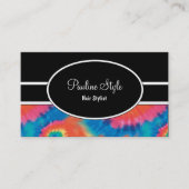 Retro Tie Dye Visitekaartjes (Voorkant)