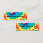 Retro Tie Dye Webpromotie Mini Visitekaartje (Voorkant / Achterkant)