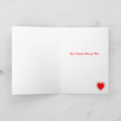 Retro Tieners van Valentijn in het Wenskaart van Feestdagen Kaart (Binnen)