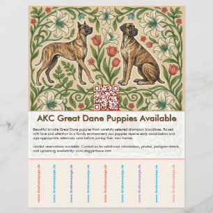 Retro Tigris Grote Dane Puppy Flyer