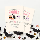 Retro Tijd om Spooky Halloween Party te Krijgen Kaart