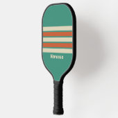 Retro Tijdloos Over Striping Met Naam Pickleball Paddle (Links)