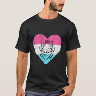 Retro  tijger cadeau voor vrouwen of meisjes t-shirt