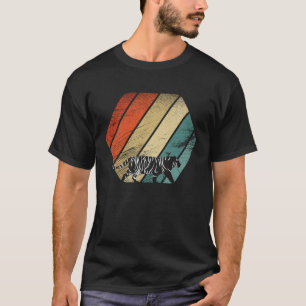 Retro  Tijger en schattig dier T-shirt