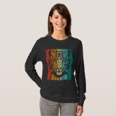 Retro Tijger Gezicht T-shirt (Voorkant volledig)