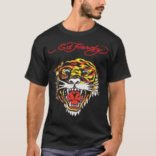 Retro tijgerkop t-shirt