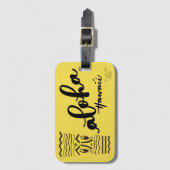 Retro Tiki Aloha Luggage Bag Label Bagagelabel (Voorkant (verticaal))