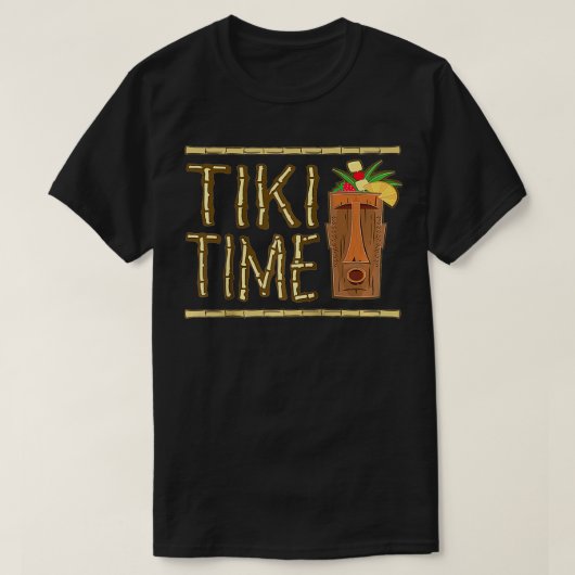 Retro Tiki Bar Design  T-shirt (Design voorkant)