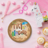 Retro Tiki Bar Party 2 Papieren Bordje (Feest)