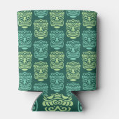 Retro Tiki Beach Bar Patroon Blikjeskoeler (Achterkant)