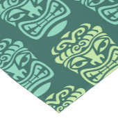 Retro Tiki Beach Bar Patroon Korte Tafelloper (Hoek)