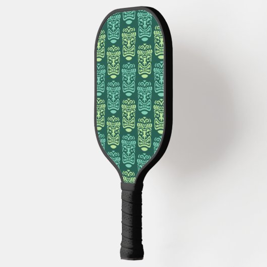 Retro Tiki Beach Bar Patroon Pickleball Paddle (Links)