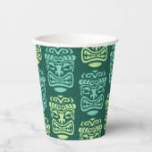 Retro Tiki Beach Party Papieren Bekers (Voorkant)