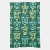 Retro Tiki Beach Party Theedoek (Verticaal)