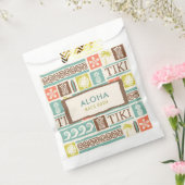 Retro Tiki Feest Aloha Tropische Verjaardag Bedankzakje (Gezegeld)