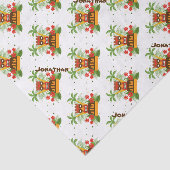 Retro Tiki Hawaiian Bloemen Palm Tree Naam Tissuepapier (Detail)