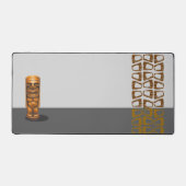 Retro Tiki Kleurenblok Bureaumat (Voorkant)
