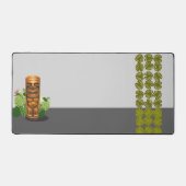 Retro Tiki Kleurenblok Bureaumat (Voorkant)