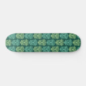 Retro Tiki Masker Patroon Persoonlijk Skateboard (Horizontaal)