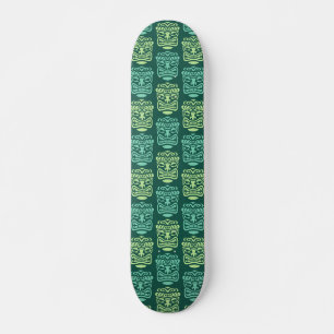 Retro Tiki Masker Patroon Persoonlijk Skateboard