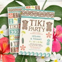 Retro Tiki Party Tropische Bruiloft Douche
