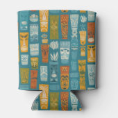 Retro Tiki Totems Blikjeskoeler (Achterkant)