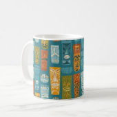 Retro Tiki Totems Koffiemok (Voorkant links)