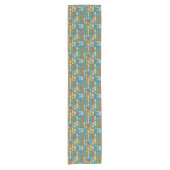 Retro Tiki Totems Korte Tafelloper (Voorkant)