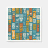 Retro Tiki Totems Servet (Voorkant)