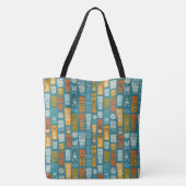 Retro Tiki Totems Tote Bag (Achterkant)