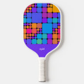 Retro Tiles Personalized | Dink Well Pickleball Paddle (Voorkant)