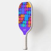 Retro Tiles Personalized Pickleball Paddle (Links)