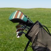 Retro Timeless Across Strepen met Naam Golfheadcover (Insitu)