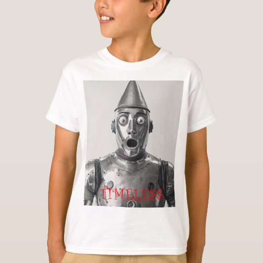 Retro Tin Man Steampunk Armor T-shirt (Voorkant)