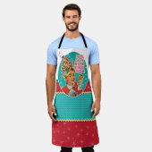 Retro Tipsy Lady Getting Lit Christmas Schort (Gedragen)