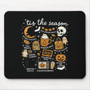 Retro Tis Is Het Seizoen Grappig Halloween Seizoen Muismat