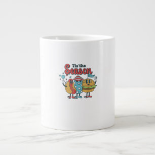 Retro Tis The Season Feest In De VS Familie Grote Koffiekop