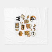Retro Tis The Season Funny Halloween Season Fall Fleece Deken (Voorkant (Horizontaal))