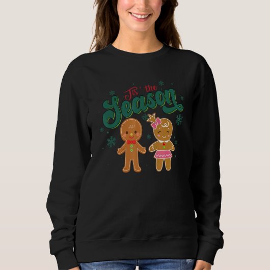 Retro Tis The Season Ginger Christmas Groovy Xmas  Trui (Voorkant)